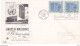 NATIONS UNIES 1960 2 FDC ANNIVERSAIRE ONU Yvert 80-81, Michel 90-91 - FDC