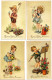 4 Cp Bonne Fête Maman, Enfants Au Jardin Ed. Colorprint Belgium Série 940, Non écrites - Mother's Day