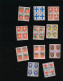 Lot De 11 Blocs De 4 Timbres France Blasons Armoiries Oblitérés - 1941-66 Armoiries Et Blasons