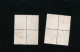 Lot De 2 Blocs De 4 Timbres  Moissoneuse  12f - 1957-1959 Reaper