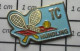 710G Pin's Pins / Beau Et Rare / SPORTS / TENNIS CLUB TC HUNDLING BALLE RAQUETTES COURT - Tenis