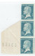 179 1,00 F. Pasteur Bleu 3 Timbres De Roulette N° De Feuille à Gauche Luxe - Coil Stamps