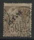 COLONIES GUYANE N° 24a (variété Sans Point) Oblitération Cayenne 2/01/1893 Cote 85 € - Gebruikt