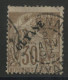 COLONIES GUYANE N° 24a (variété Sans Point) Oblitération Cayenne 2/01/1893 Cote 85 € - Oblitérés
