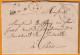 1835 - Cursive 72 VAUX, S. & Oise Et Dateur Sur Lettre Pliée Avec Corresp. De Vigny Vers Paris, Dateur - Décime Rural - 1801-1848: Précurseurs XIX