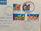 NEW ZEALAND 1991, COVER USED TO GERMANY, HAPPY BIRTHDAY 4 DIFF STAMP, PORIRUA CITY & WELLIGTON CITY CANCEL. - Briefe U. Dokumente