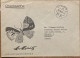 SWITZERLAND 1955, ADVERTISING COVER, BUTTERFLY PICTURE, USED TO CANADA, SPA & TRANSPORT ASSOCIATION, ST. MORITZ CITY CAN - Storia Postale