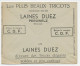 Postal Cheque Cover Belgium 1934 Knitwear - Wool - Textile