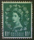 Great Britain, Scott #355, Used(o), 1960, Wilding: Queen Elizabeth II, 1​​​​​​​½d, Green - Used Stamps