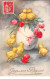 Illustrateurs - N°69313 - Peterson - Joyeuses Pâques - Poussins Dessus Et Autour D'un Oeuf Décoré De Tulipe - Petersen, Hannes