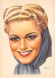 Illustrateurs - N°70860 - André Bermond - Jolie Blonde Avec Un Foulard Bleu Sur Les Cheveux - Bermond