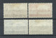 GRAN  BRETAÑA  YVERT  283/86  MH  *     (CERTIFICADO C.M.F.) - Unused Stamps