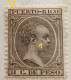 PUERTO-RICO TRÈS RARE - VARIÉTÉ / Le Roi Alphonse XIII,1894 - Porto Rico