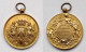 Oude Medaille Oostende Ostende La Royale Legia En Visite 4 Augustus 1912 Ancienne Old Medal Coin - Jetons De Communes