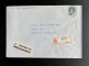 NETHERLANDS 1988 REGISTERED LETTER BORNE TO LEIDERDORP 04-01-1988 NEDERLAND - Storia Postale