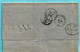 Lettre Avec Contenu Altona, HAMBURG 13/01/1866 Via LYON à MARSEILLE Vers CETTE 16/01/1866 = Sète - Hambourg