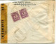 Iraq WW2 Habbaniya Postage Due Airmail Cover Mailed To USA 1943 Censor - Iraq