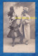 CPA Photo - MARSEILLE - Portrait M. & Mme PREMOR JOSETTE Duo Artiste Transformiste - Cabaret Robe Femme Homme Bonfort - Cabarets