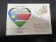 5-4-2024 (1 Z 7) COVID-19 4th Anniversary - South Sudan - 5 April 2024 (with OZ Stamp) - Disease