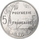 Polynésie Française, 5 Francs, 1994, Paris, I.E.O.M., Aluminium, SPL - Polinesia Francese