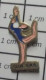 1619 Pin's Pins / Beau Et Rare : SPORTS / FILLE EN BODY BLEU GYMNASTIQUE RYTHMIQUE ET SPORTIVE GRS - Gimnasia