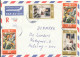 Bulgaria Air Mail Cover Sent To Denmark 4-1-1981 With A Lot Of Stamps On Front And Backside Of The Cover - Corréo Aéreo