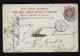 Carte Entier Postal One Penny London Vers Paris + Cachet Convoyeur Calais à Paris E En 1885 - Postwaardestukken