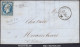 FRANCE PRESIDENCE N° 10 SUR LETTRE AVEC PC 2706 LA ROCHELLE + CAD DU 17/09/1853 - 1852 Louis-Napoleon