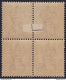 1902 TRINIDAD, SG 129  Block Of 4  MNH/**(2) MLH/*(2) - Otros & Sin Clasificación