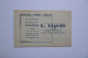 Manufacture De Chemises Et Pantalons E. LIAGRE   -  15 Rue Fermat  -  CASTRES    -  Carte Visite Publicitaire - Cartes De Visite