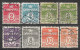 1933-1939 DENMARK Set Of 8 USED STAMPS (Michel # 196-201) CV €2.40 - Oblitérés