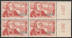 Année 1956-N°333 Neuf**MNH : Journée Du Timbre : François De TASSIS / Bloc De 4 (d ) - Unused Stamps