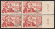 Année 1956-N°333 Neuf**MNH : Journée Du Timbre : François De TASSIS / Bloc De 4 (d ) - Neufs