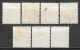 1937-1940 DENMARK Set Of 7 USED STAMPS (Michel # 233II,244x-246x,258-260) CV €2.30 - Oblitérés