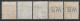 1922-1923 IRELAND SET OF 5 USED STAMPS (Michel # 41A,43A,45A) CV €5.30 - Oblitérés
