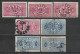 1891,1895 SWEDEN Official Set Of 7 Used Stamps Perf.13 (Scott # O17,O20) CV $2.40 - Dienstzegels