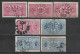 1891,1895 SWEDEN Official Set Of 7 Used Stamps Perf.13 (Scott # O17,O20) CV $2.40 - Officials