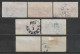 1891,1895 SWEDEN Official Set Of 7 Used Stamps Perf.13 (Scott # O17,O20) CV $2.40 - Dienstzegels