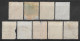 1915 BELGIUM Set Of 9 USED STAMPS (Michel # 113,115V,116,119) CV €2.10 - 1915-1920 Albert I.