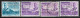 1950 Mauritius Set Of 4 Used Stamps (Michel # 231,236) - Mauritius (...-1967)