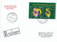 CP 16 - 18-a THE PURPLE HERON, Romania - Registered, Stamp With Vignette - 2011 - Lettres & Documents