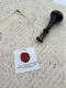 CACHET CIRE ANCIEN - Sigillographie - SCEAUX - WAX SEAL - 1860 Comtesse MONTSAULNIN - Cachets