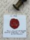 CACHET CIRE ANCIEN - Sigillographie - SCEAUX - WAX SEAL - 1860 Comtesse MONTSAULNIN - Seals