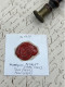 CACHET CIRE ANCIEN - Sigillographie - SCEAUX - WAX SEAL - 1855 MONSEIGNEUR MORLOT - Seals