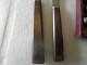 Antique Couverts,art Deco 12 Couteaux Deux Tailles Manche Bakelite - Knives