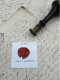 CACHET CIRE ANCIEN - Sigillographie - SCEAUX - WAX SEAL - 1855 Vicomte C Du MORNAY - Timbri