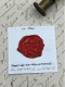 CACHET CIRE ANCIEN - Sigillographie - SCEAUX - WAX SEAL - 1860 Du MOTHIER De La FAYETIE - Stempels