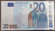 1 X 20€ Euro Duisenberg P002E1 X02075260331 - UNC - 20 Euro