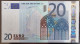 1 X 20€ Euro Duisenberg P004E2 X04041256961 - UNC - 20 Euro