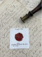 CACHET CIRE ANCIEN - Sigillographie - SCEAUX - WAX SEAL - 5 Aout 1854 NAU Secrétaire Du Préfet Des Côtes Du Nord - Sellos